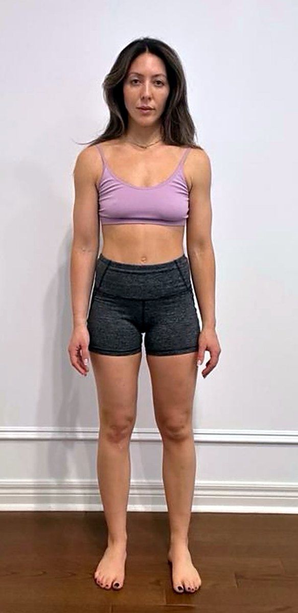 Toned and athletic before